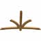 Ekena Millwork Davenport Rough Sawn Timber Gable Bracket, Western Red Cedar, 72"W x 45"H x 2"D x 4"F, 15/12 Pitch GBW072X45X0204DAV00RWR - alternate 4